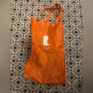 J. Crew Vibrant Orange Tote for Wellies boots